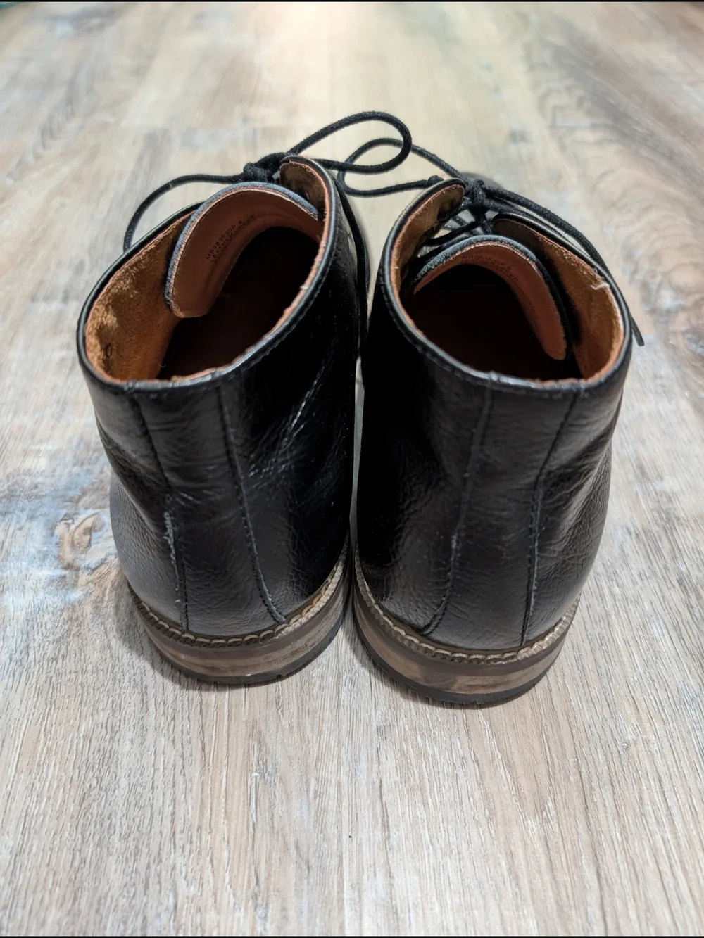 Carlo Morandi Black Leather Men's Chukka Boots